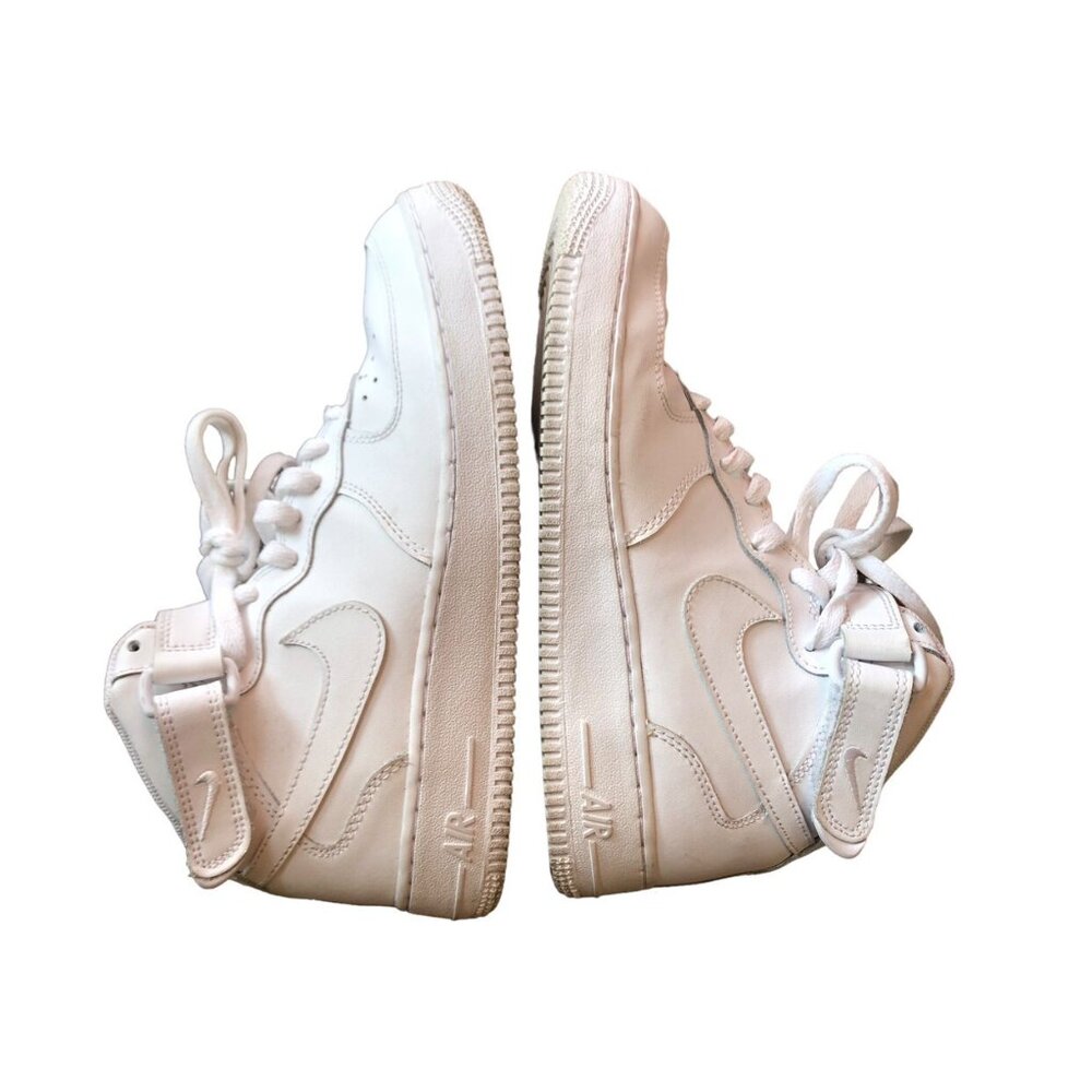 Nike Youth Air Force 1 Hi Tops || White